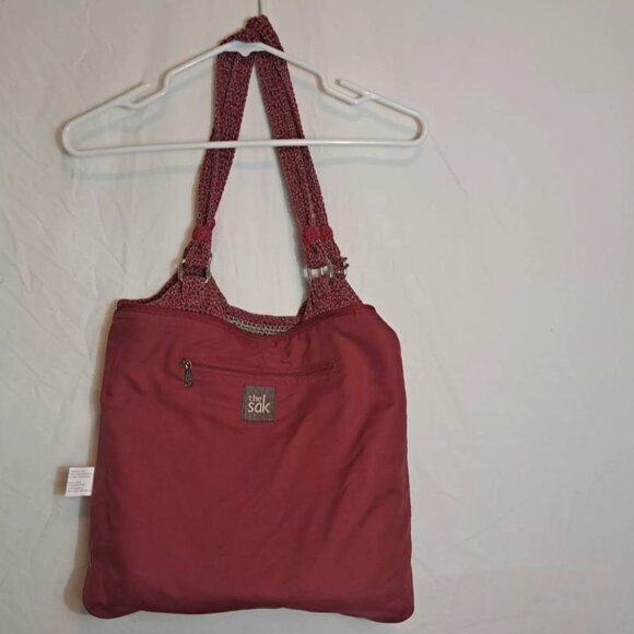 The Sak Satchel Hobo Shoulder Bag Crochet Knit Rainbow Colors‎ Boho Bohemian - Picture 6 of 12